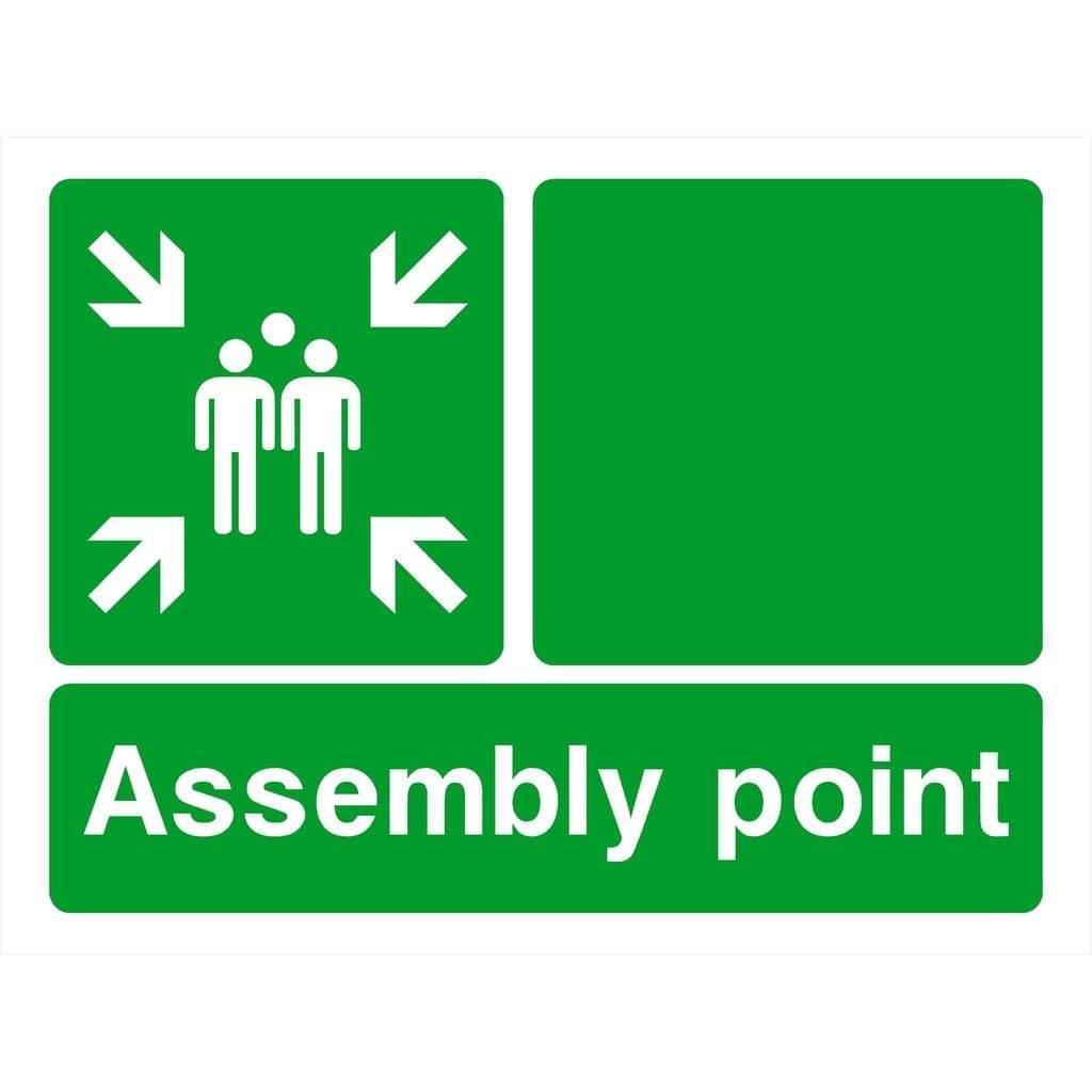 Custom Assembly Point Sign Landscape 