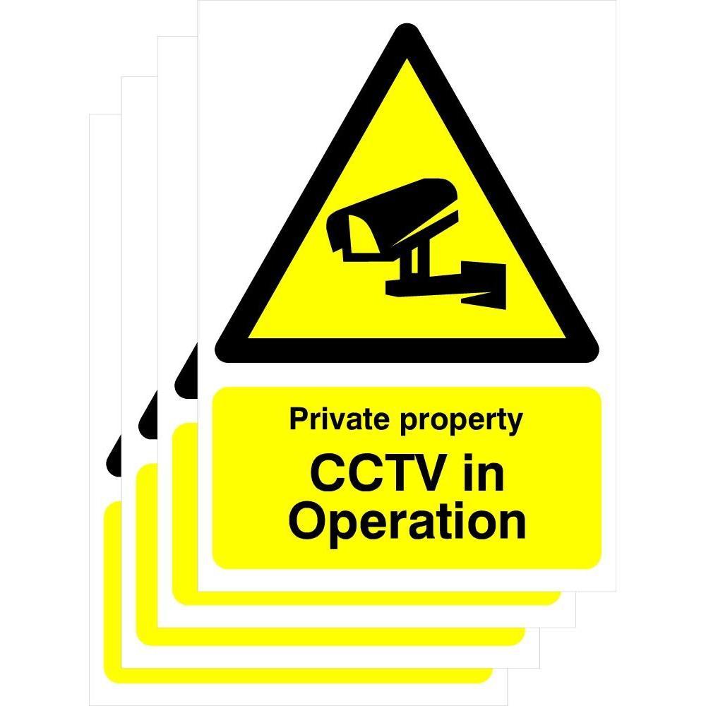 Multipack Private Property Cctv In Operation Sign 
