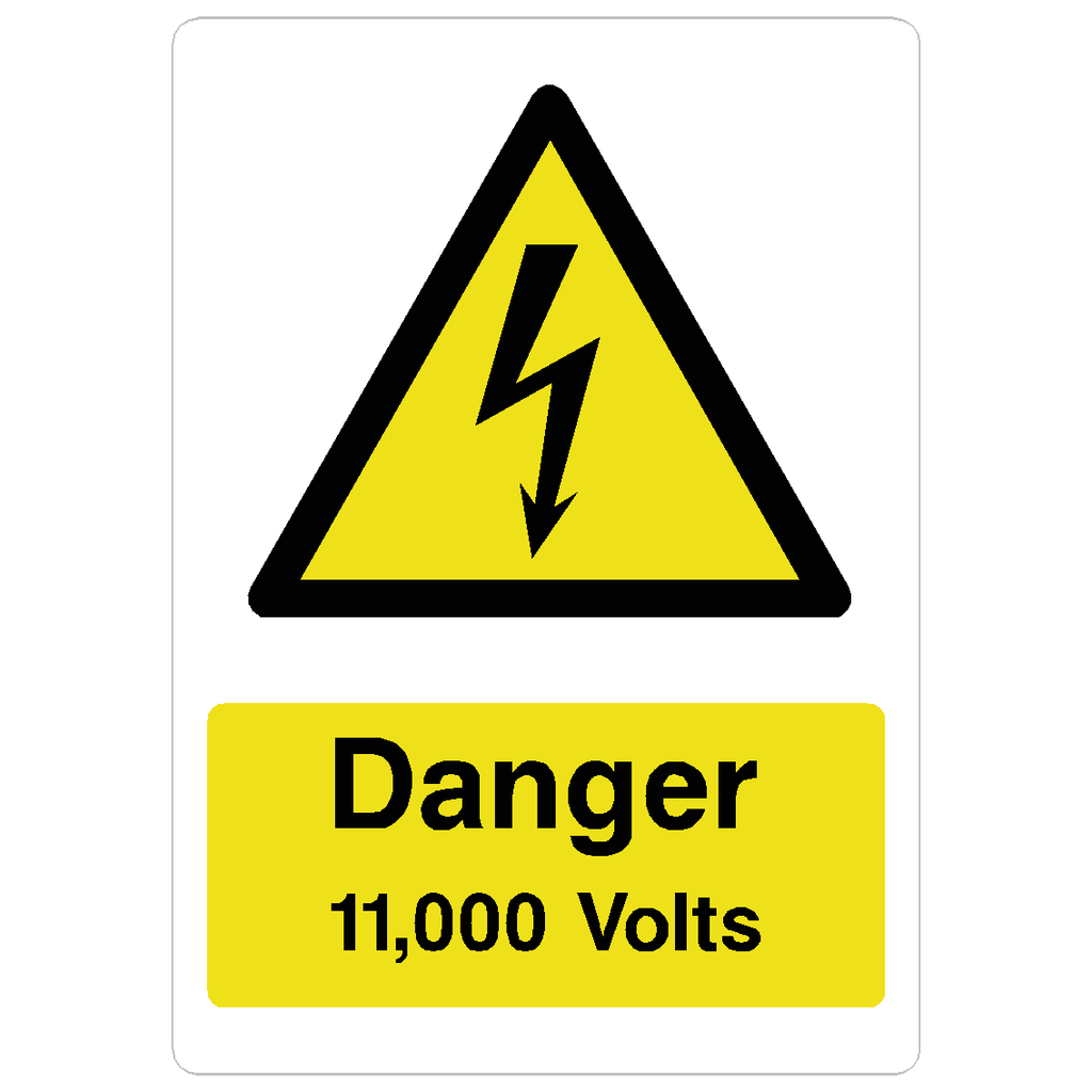 11,000 Volts Sign - The Sign Shed