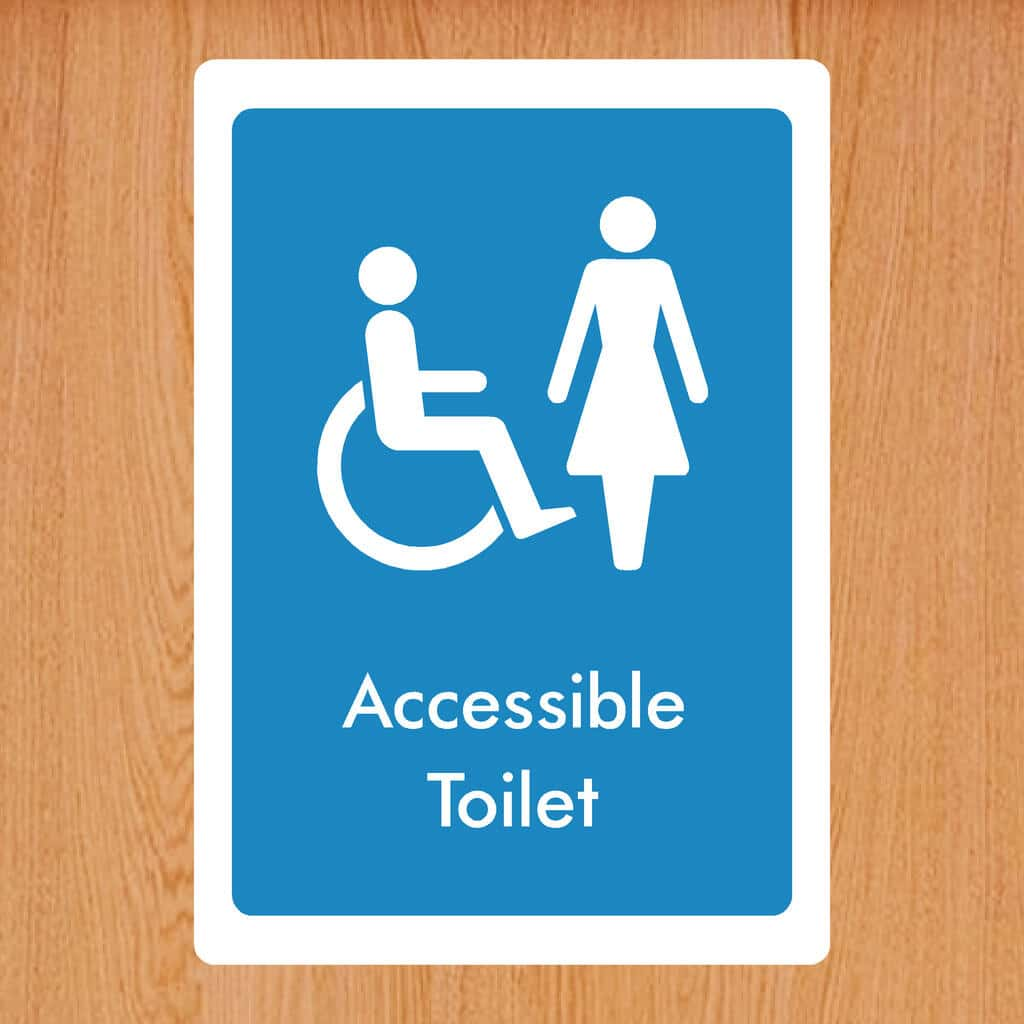 Accessible Toilet Female Sign - The Sign Shed