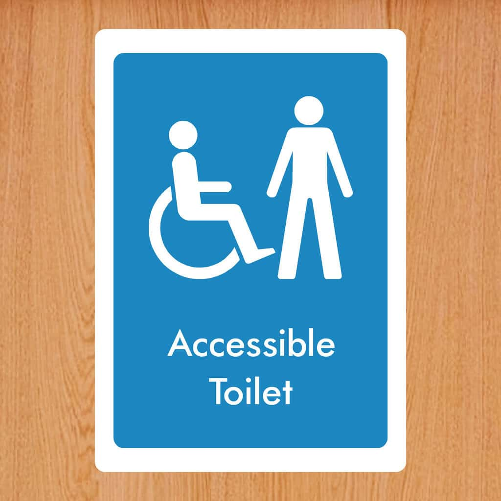 Accessible Toilet Male Sign - The Sign Shed