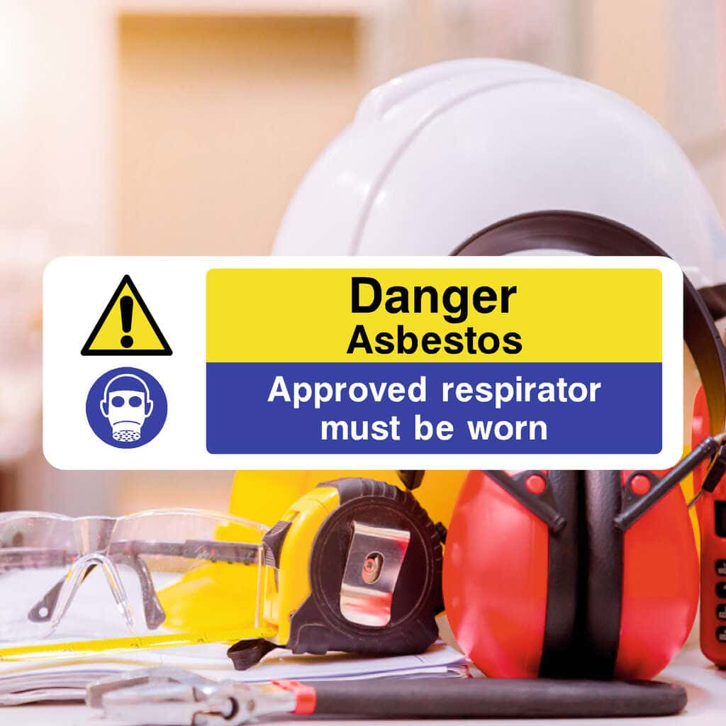 Asbestos Approved Respirator Must Be Worn Sign - The Sign Shed