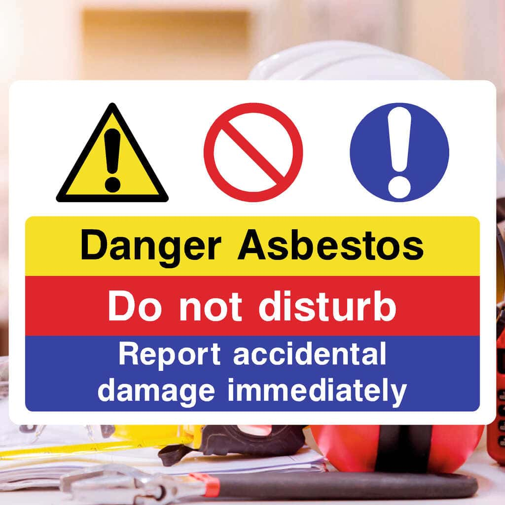 Asbestos Do Not Disturb Sign - The Sign Shed