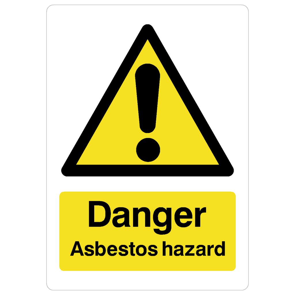 Asbestos Hazard Sign - The Sign Shed