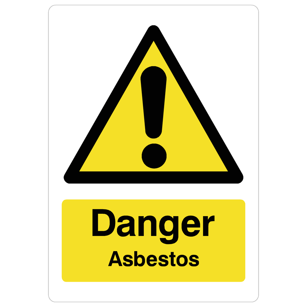 Asbestos Warning Sign - The Sign Shed