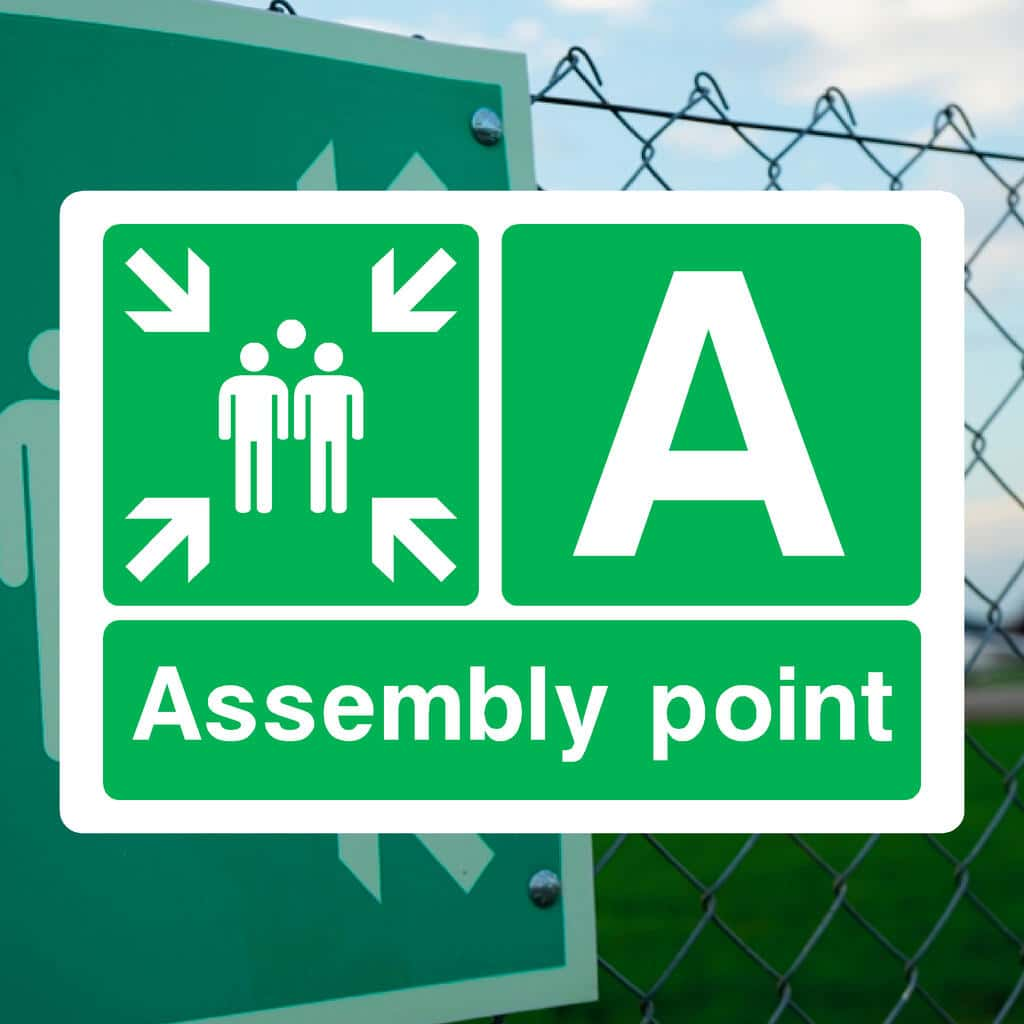 Assembly Point A Sign - The Sign Shed