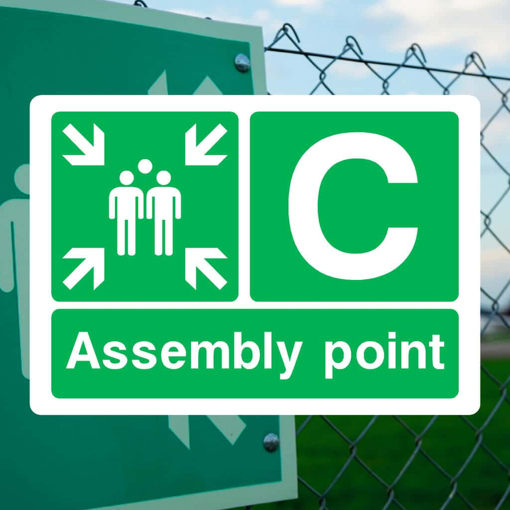 Assembly Point C Sign - The Sign Shed