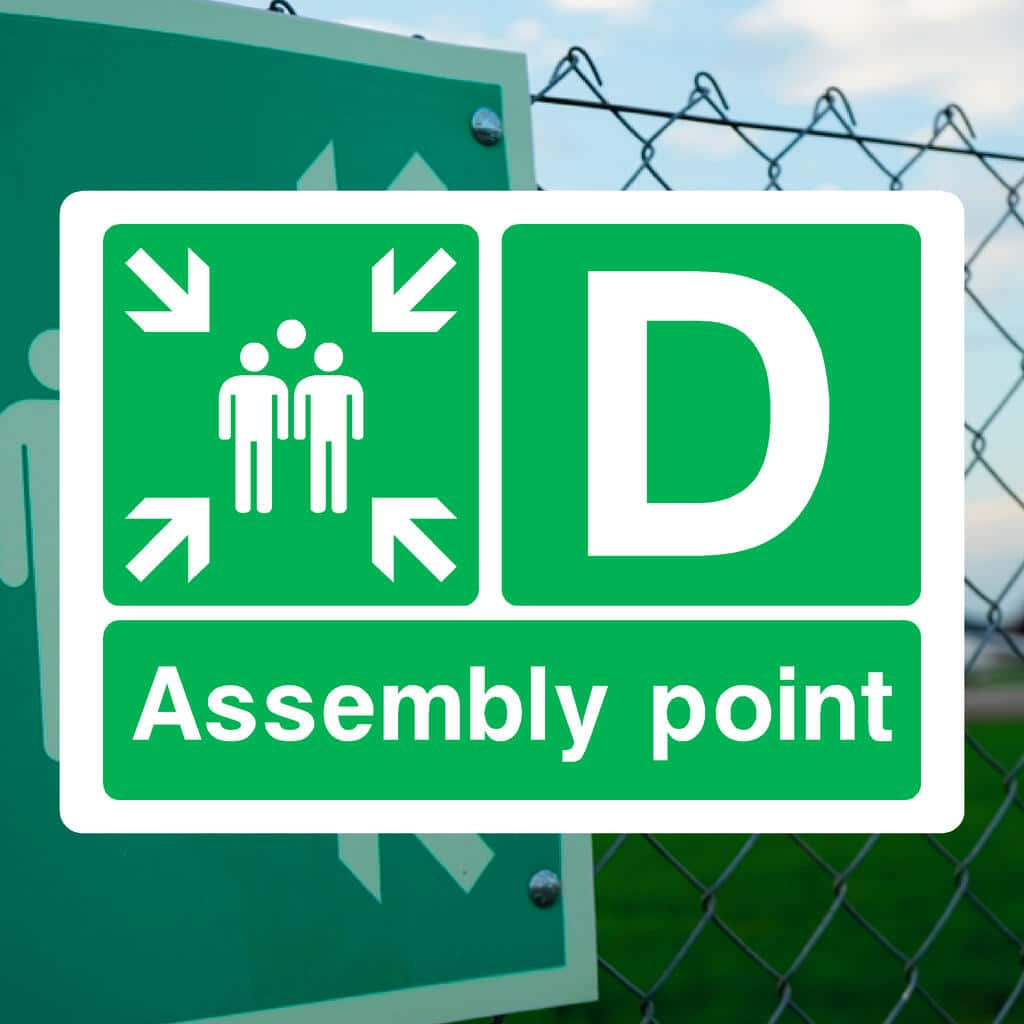 Assembly Point D Sign - The Sign Shed