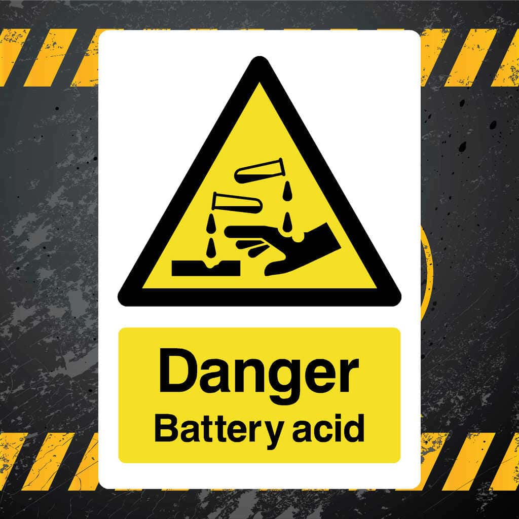 Battery Acid Sign - The Sign Shed