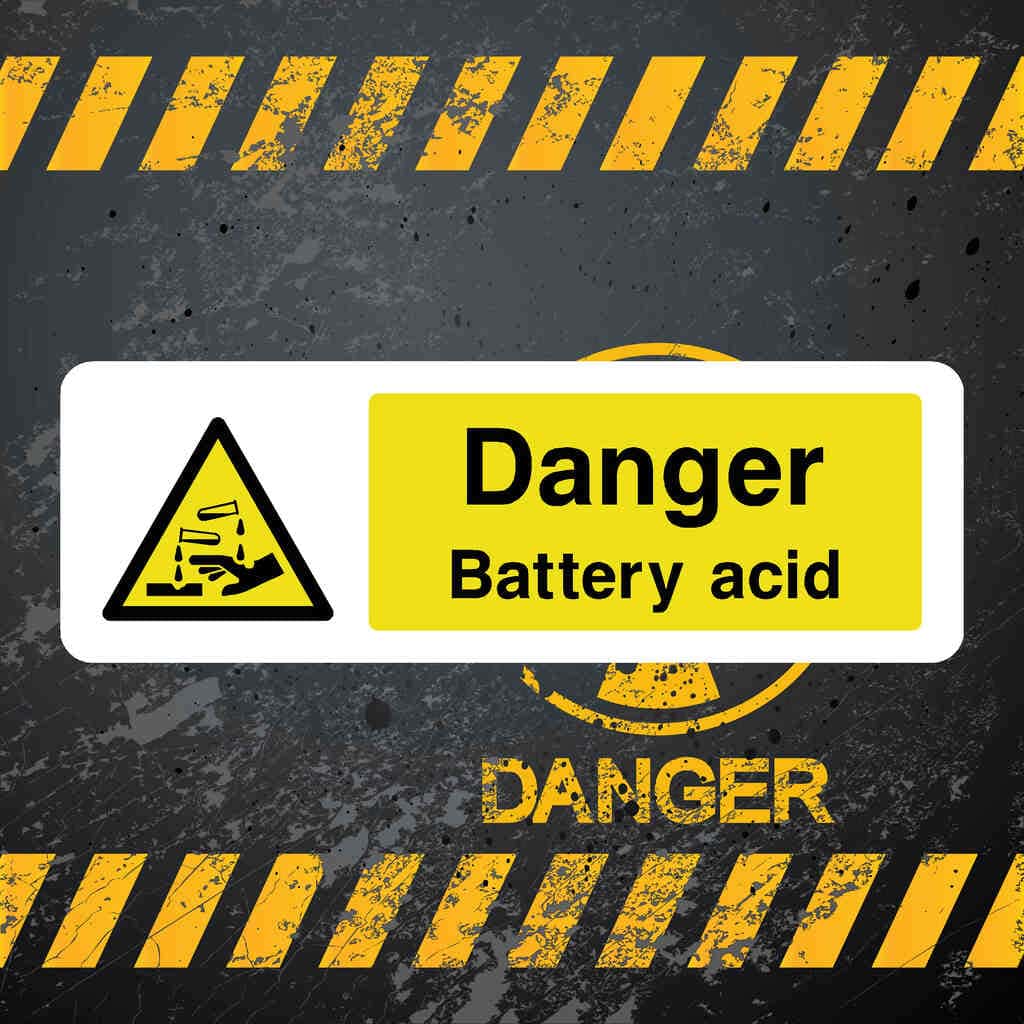 Battery Acid Sign | Landscape - The Sign Shed