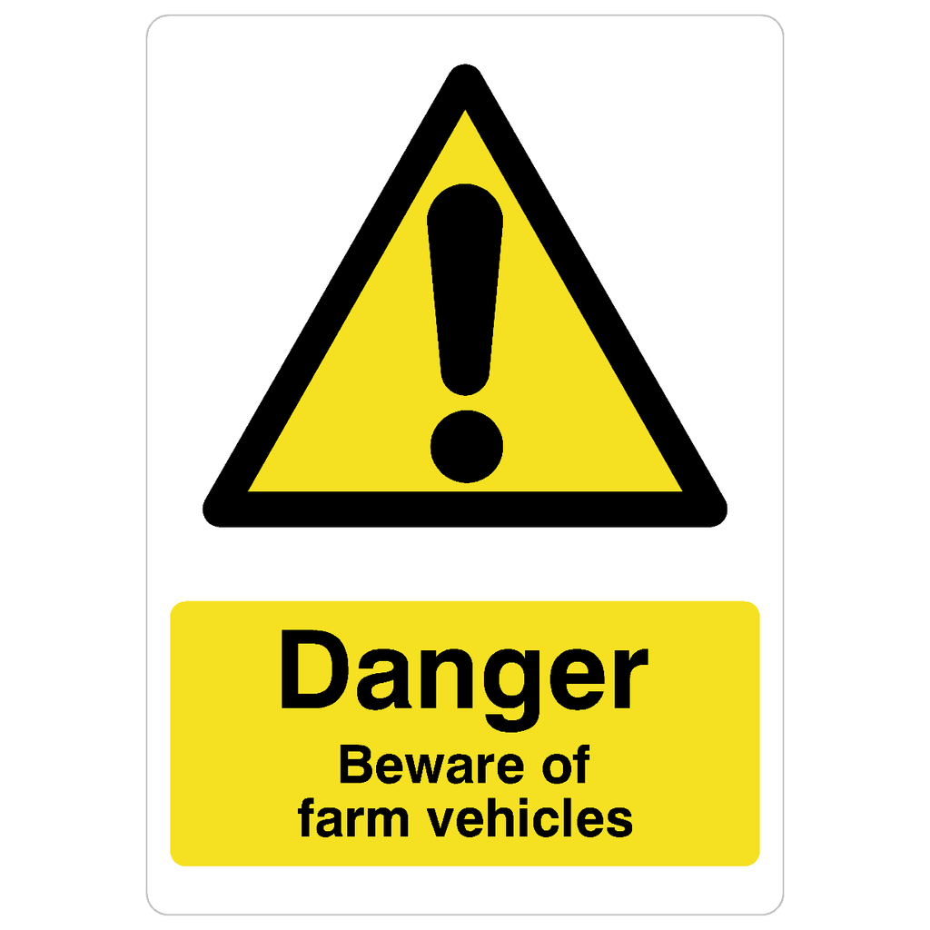 Beware Of Farm Vehicles Sign - The Sign Shed