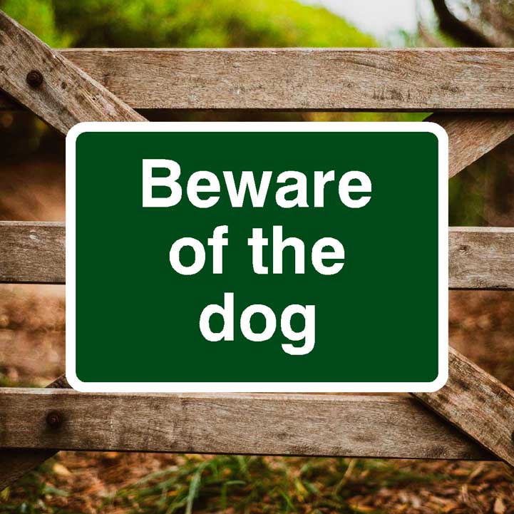 Beware Of The Dog Sign - The Sign Shed