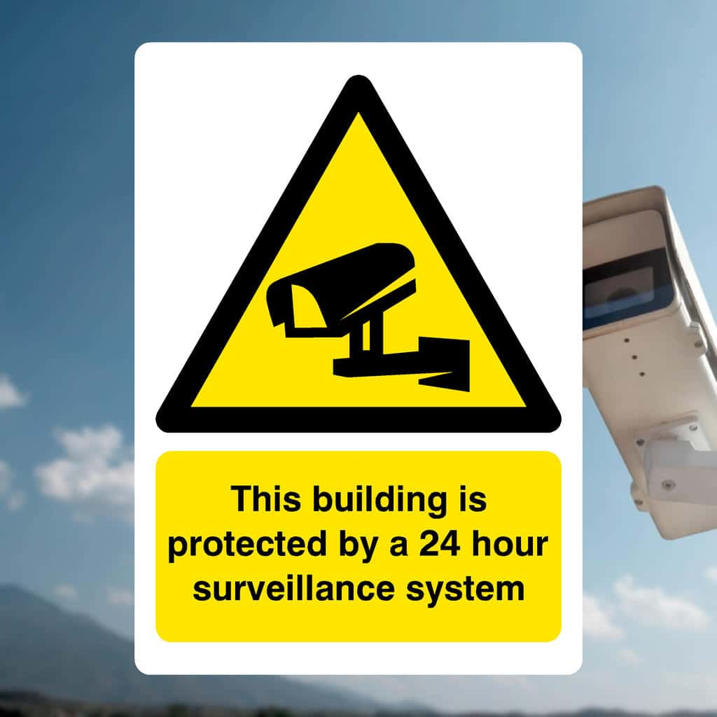 Building Is Protected Security Sign - The Sign Shed