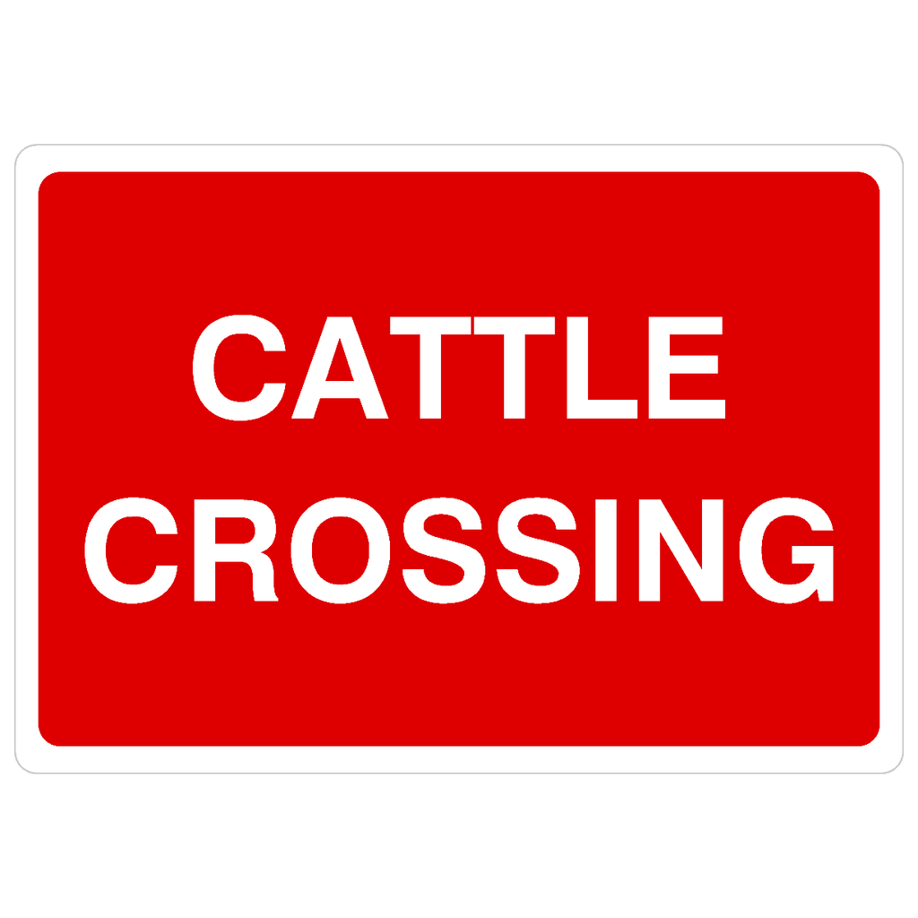 Cattle Crossing Sign - The Sign Shed