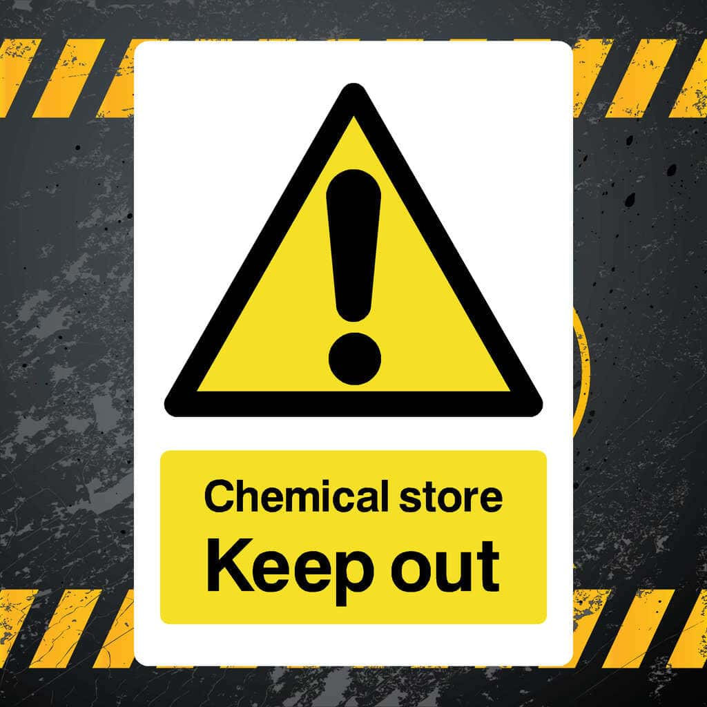 Chemical Store Keep Out Sign - The Sign Shed