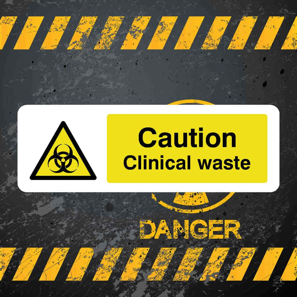 Clinical Waste Sign - The Sign Shed