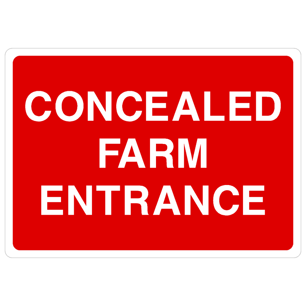 Concealed Farm Entrance Sign - The Sign Shed