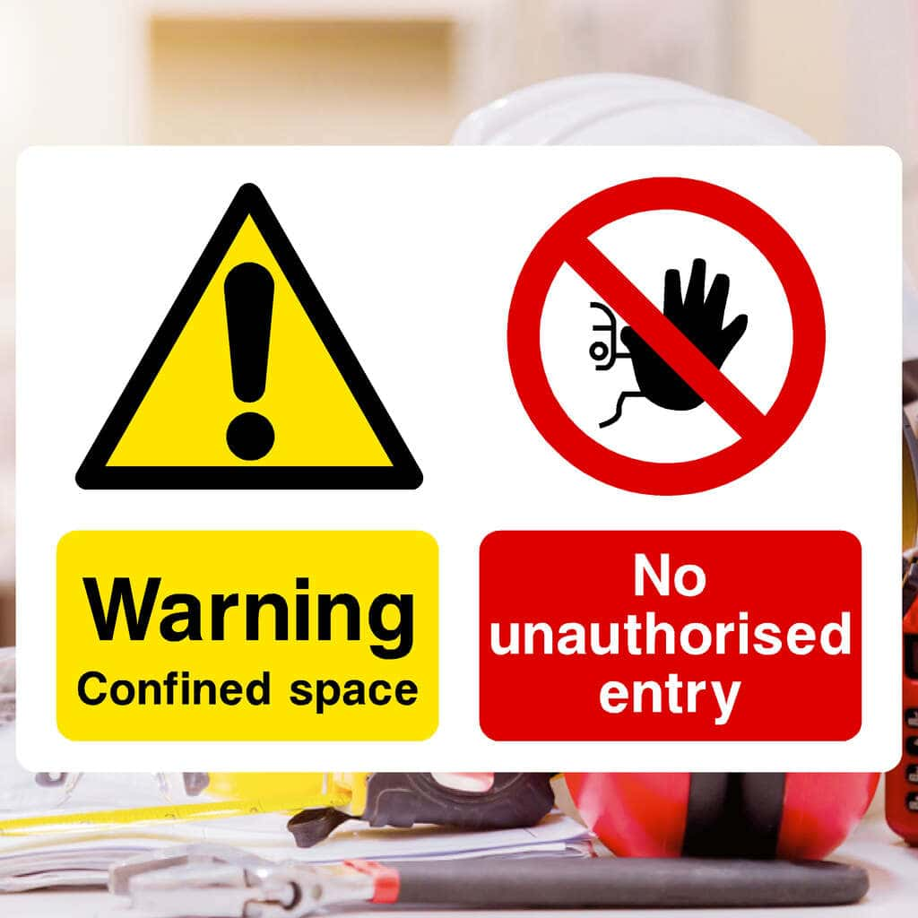 Confined Space No Entry Sign - The Sign Shed