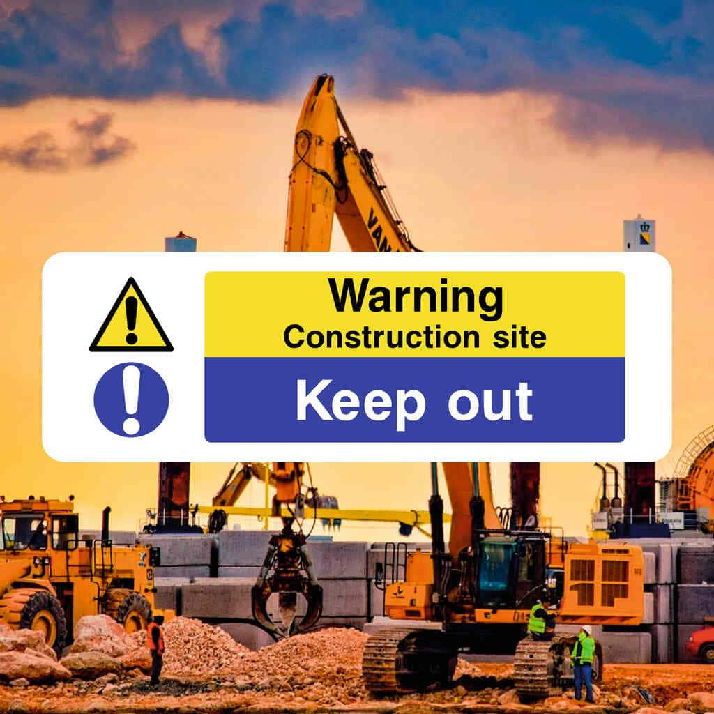 Construction Site Keep Out Sign - The Sign Shed