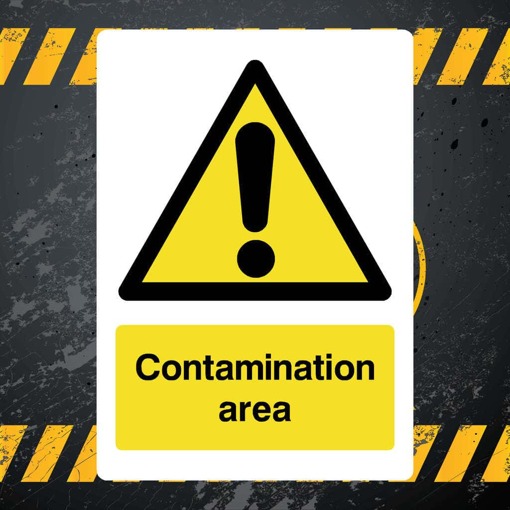 Contamination Area Sign - The Sign Shed