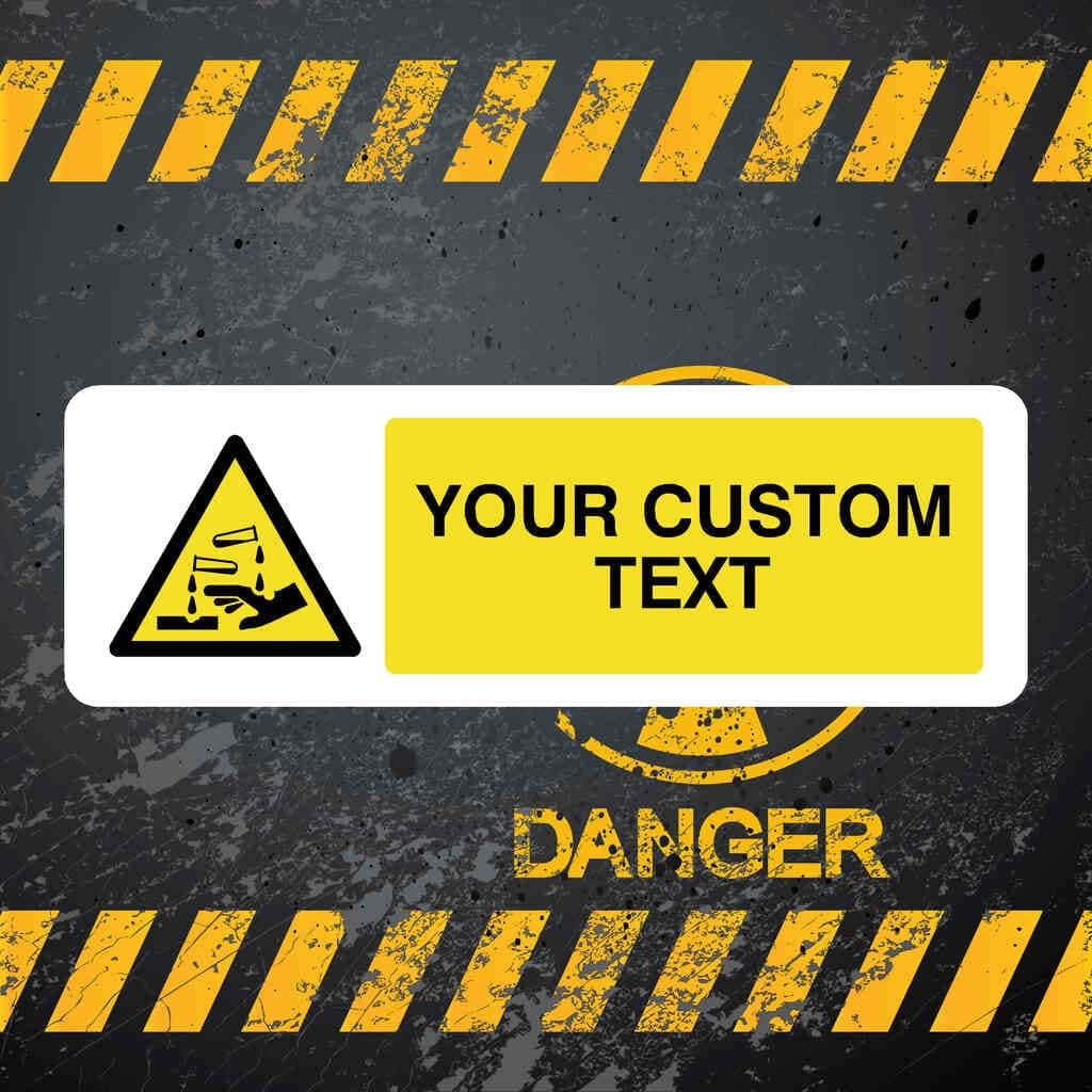 Custom Chemical Danger (Acid) Sign - The Sign Shed