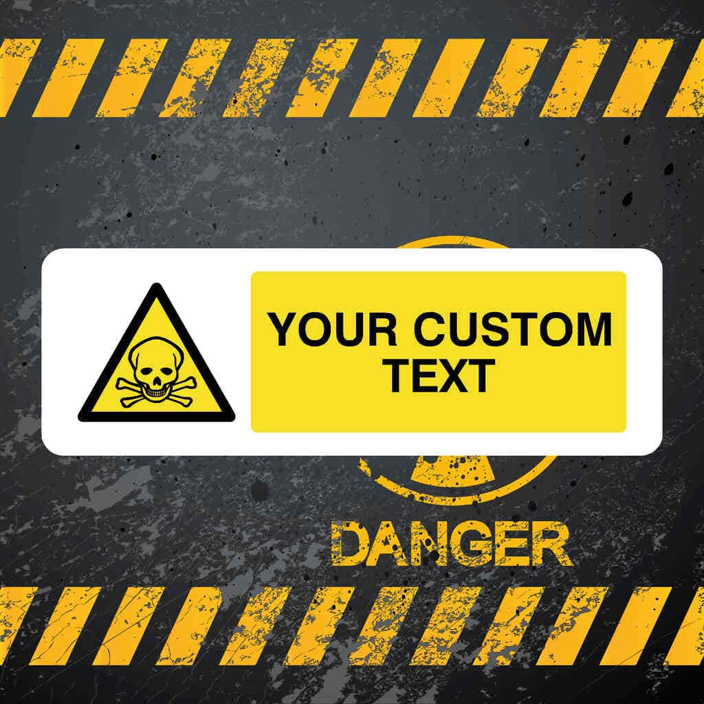 Custom Chemical Danger (Gas) Sign - The Sign Shed