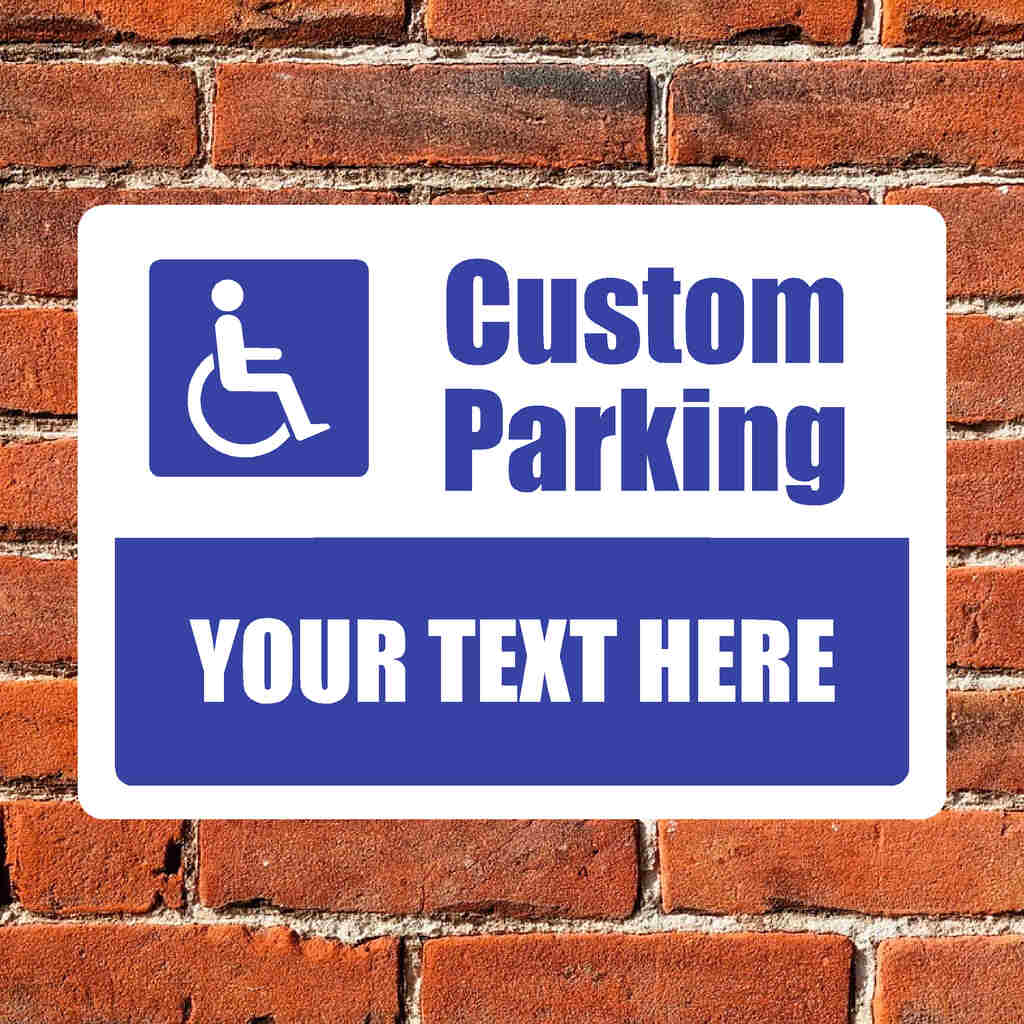 Custom Disabled Parking Sign | Blue Badge Design - The Sign Shed