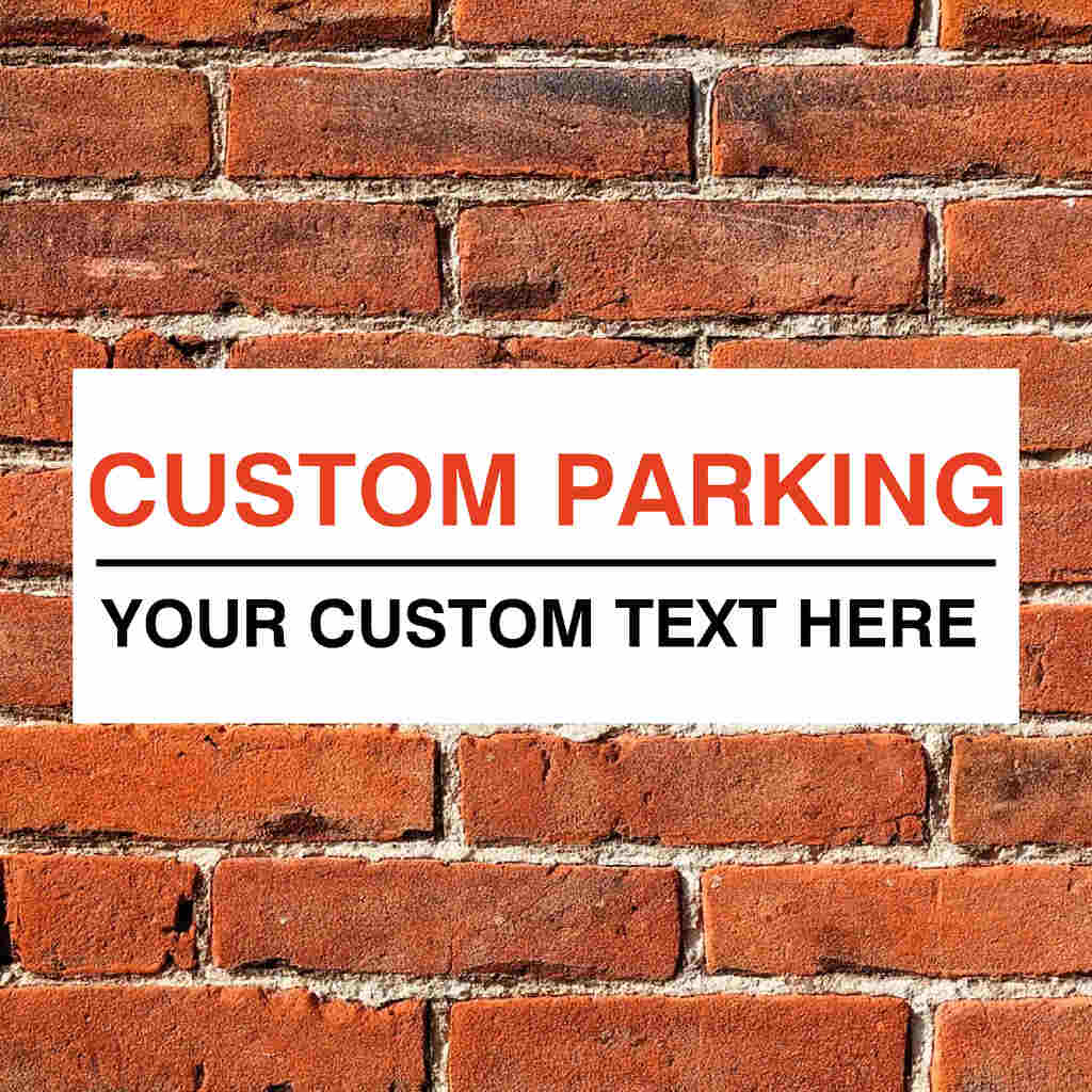 Custom Landscape Parking Sign - The Sign Shed