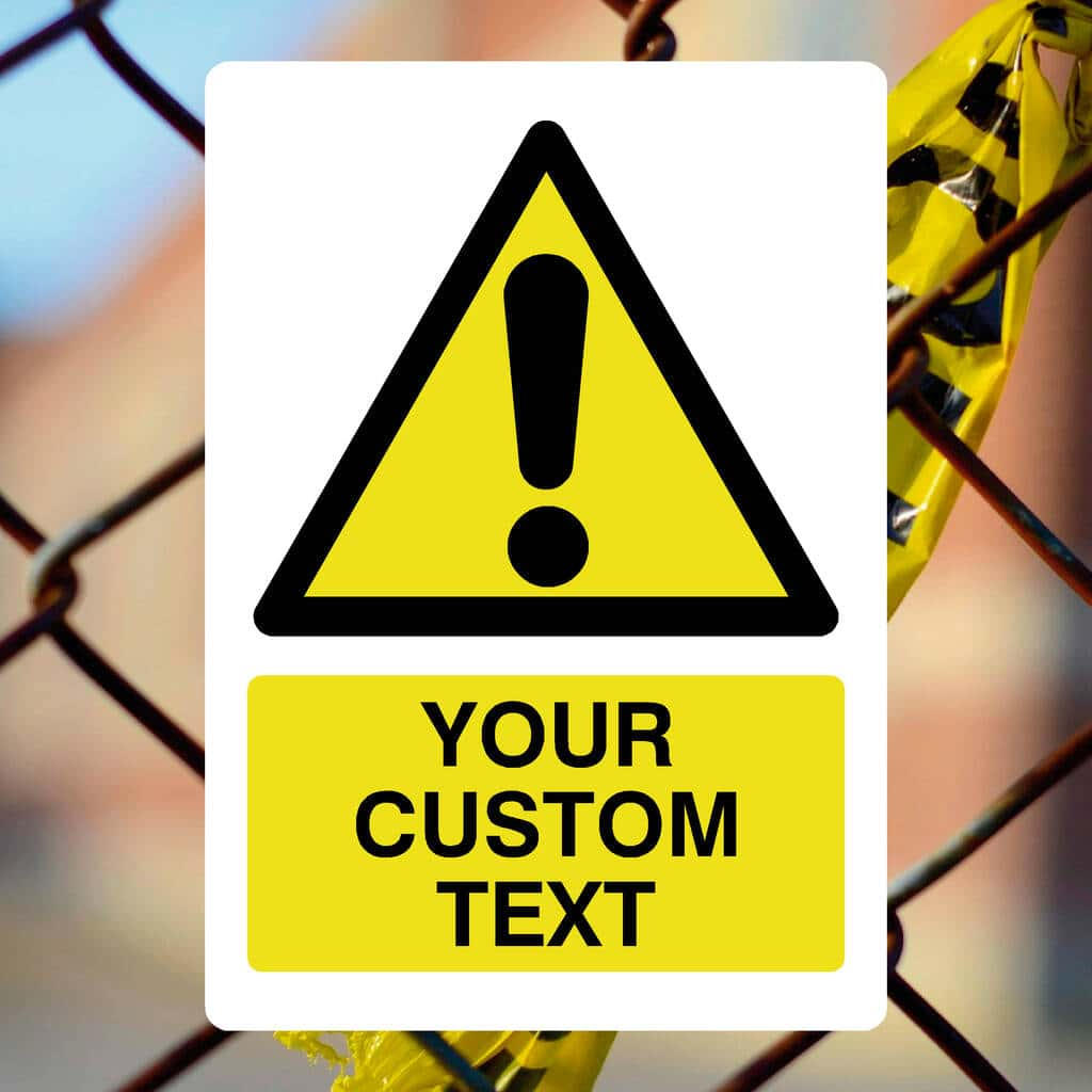 Custom Warning Sign Portrait - The Sign Shed