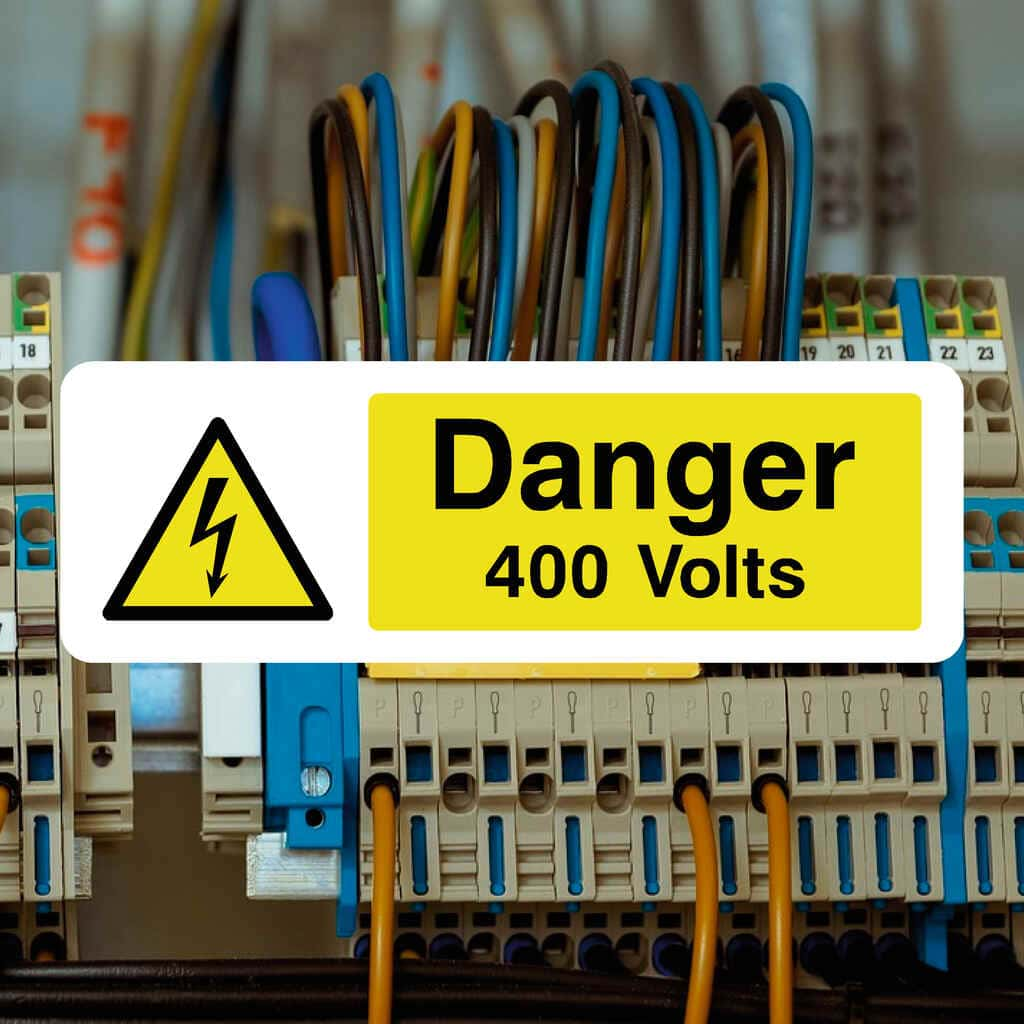 Danger 400 Volts Sign - The Sign Shed