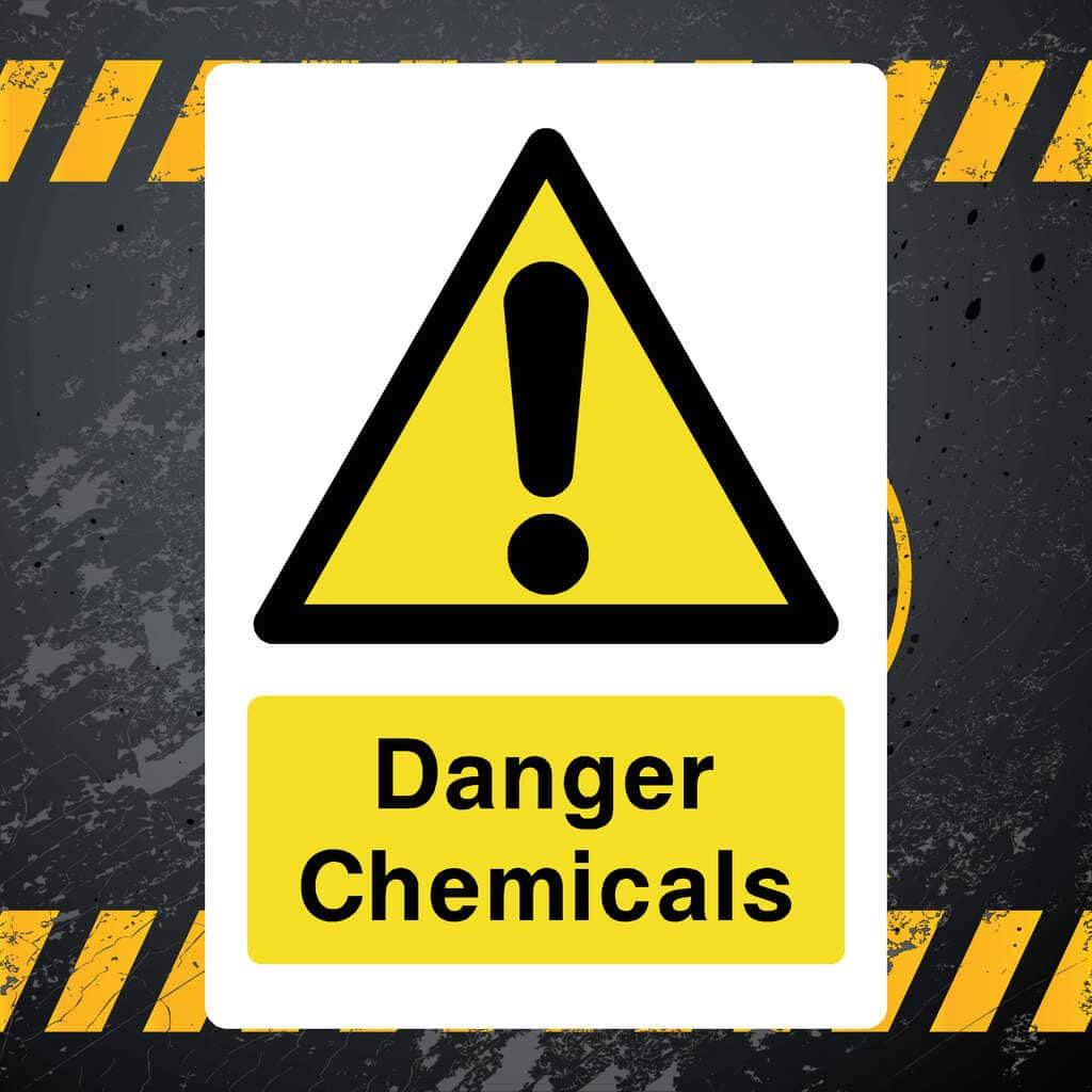 Danger Chemicals Sign - The Sign Shed