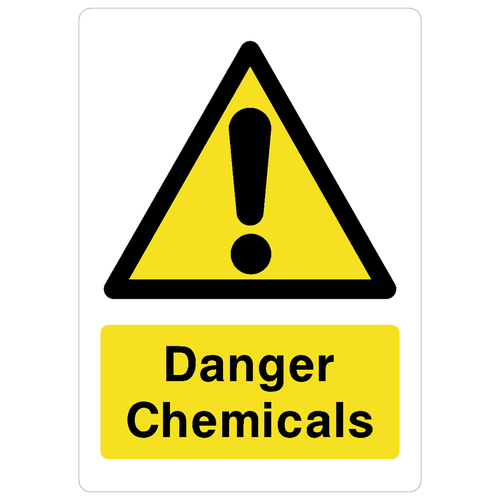 Danger Chemicals Sign - The Sign Shed