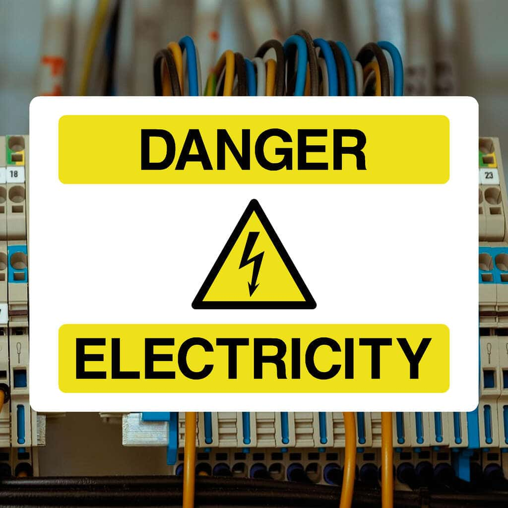 Danger Electricity Sign - The Sign Shed