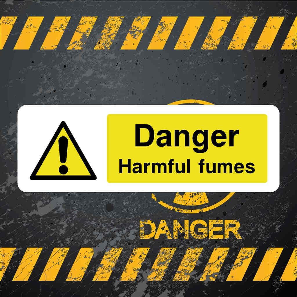 Danger Harmful Fumes Sign - The Sign Shed