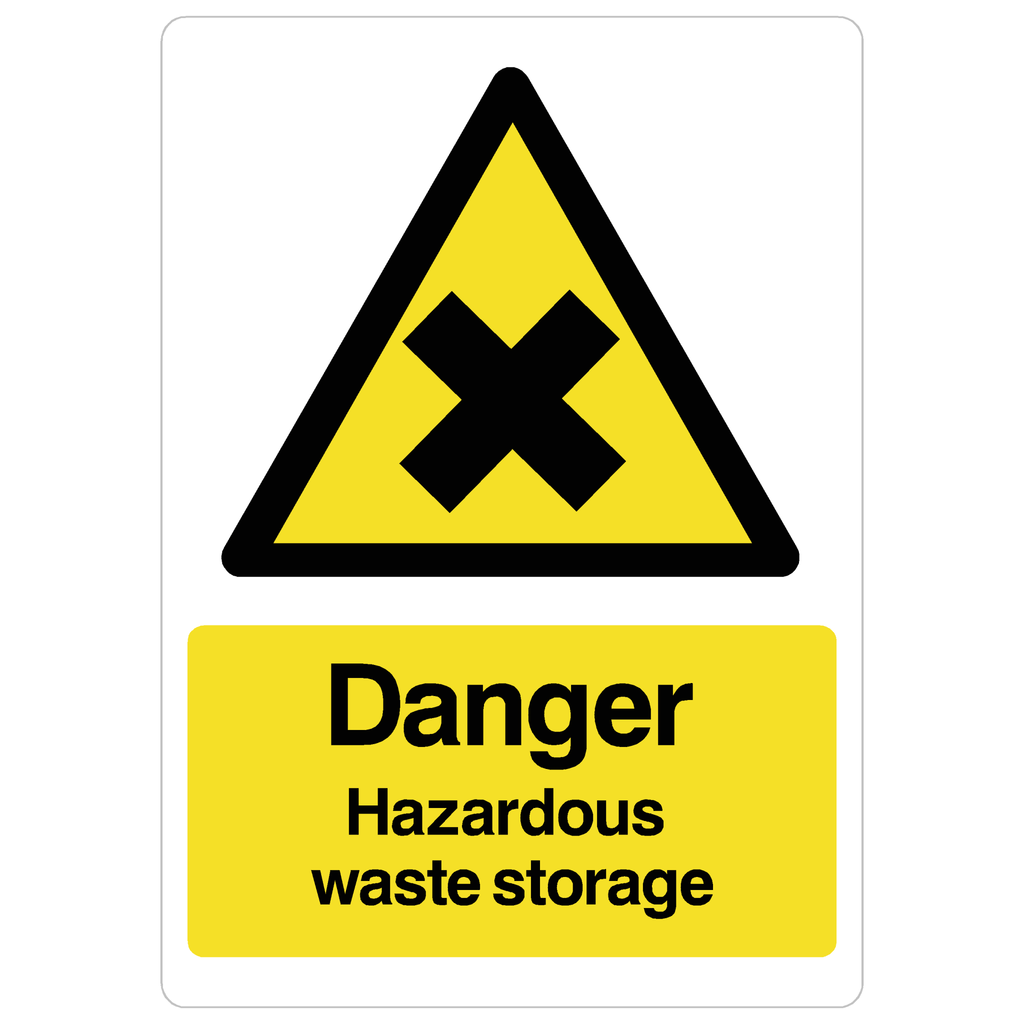 Danger Hazardous Waste Storage Sign - The Sign Shed