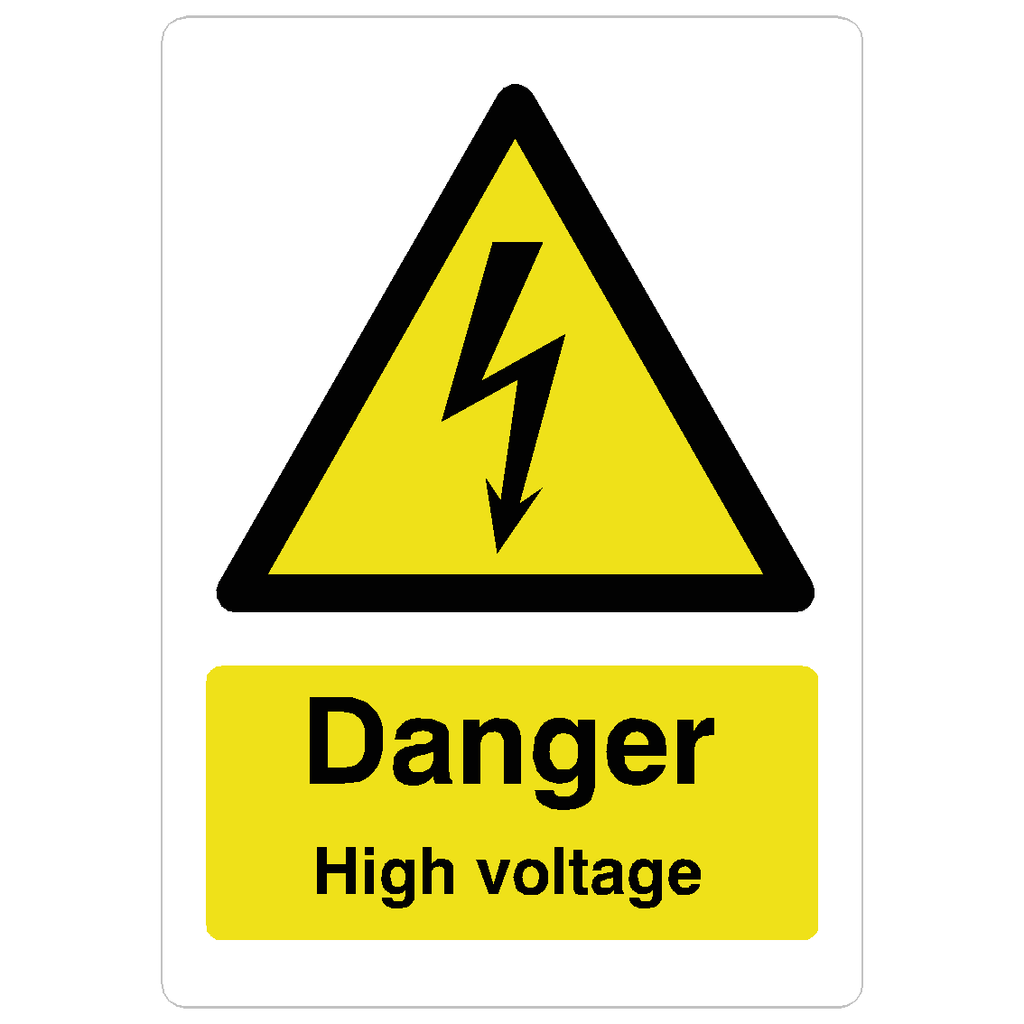 Danger High Voltage Sign - The Sign Shed