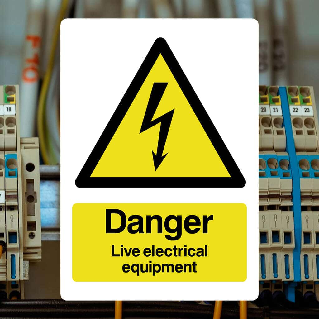 Danger Live Electrical Equipment Sign - The Sign Shed