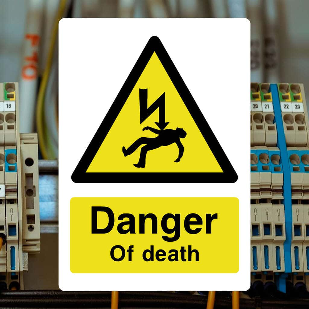 Danger Of Death Sign - The Sign Shed