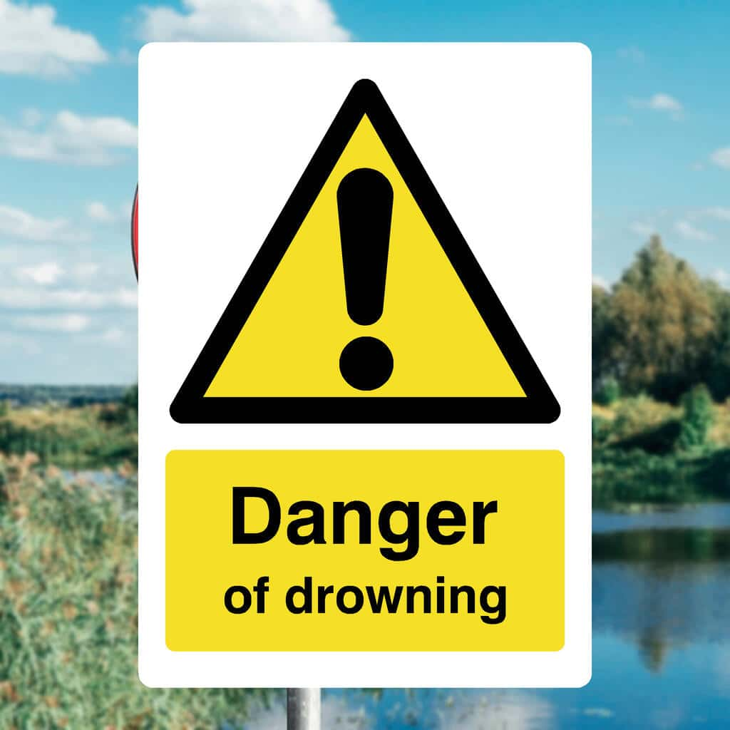 Danger Of Drowning Sign - The Sign Shed