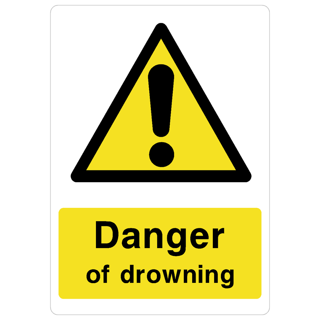 Danger Of Drowning Sign - The Sign Shed