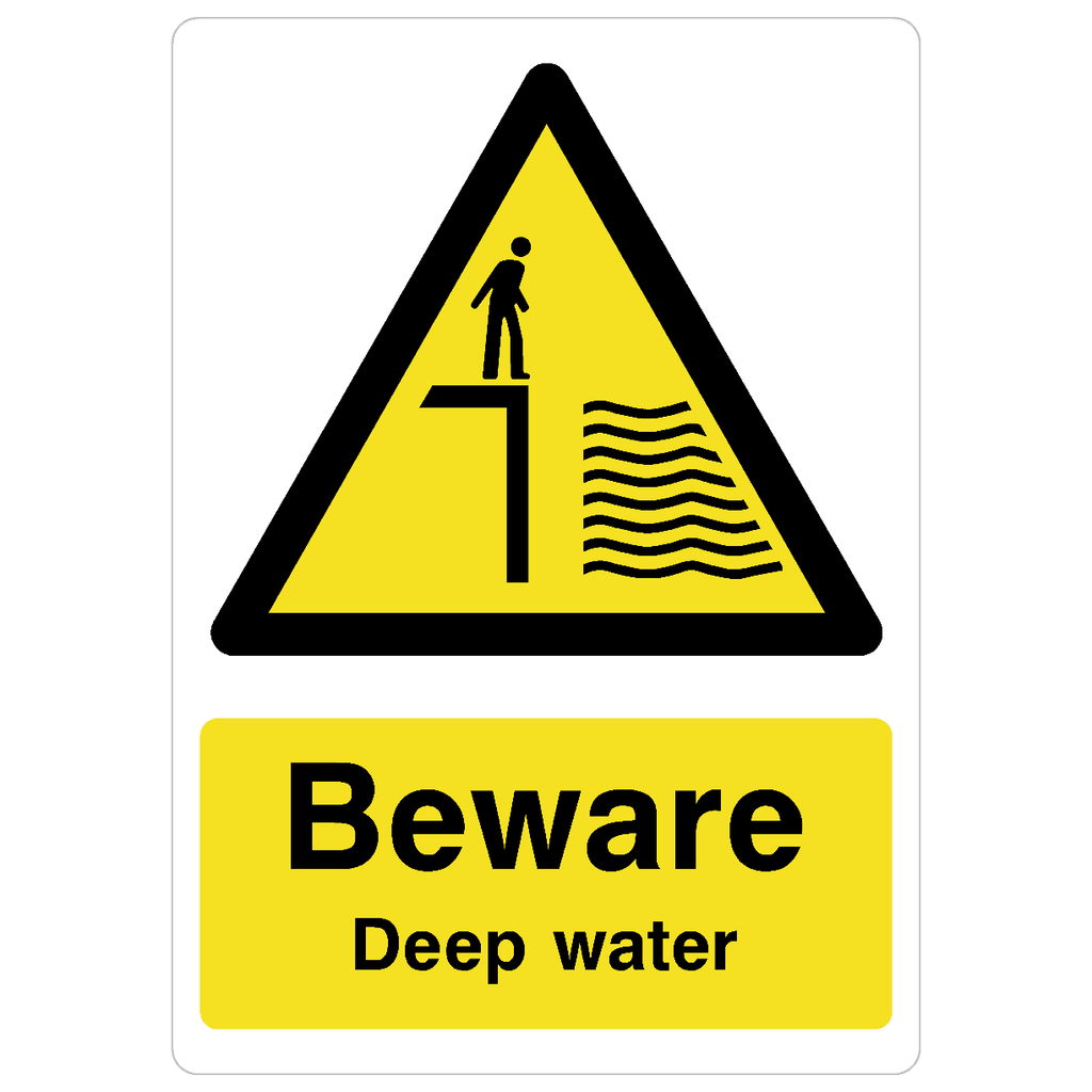 Deep Water Sign - The Sign Shed