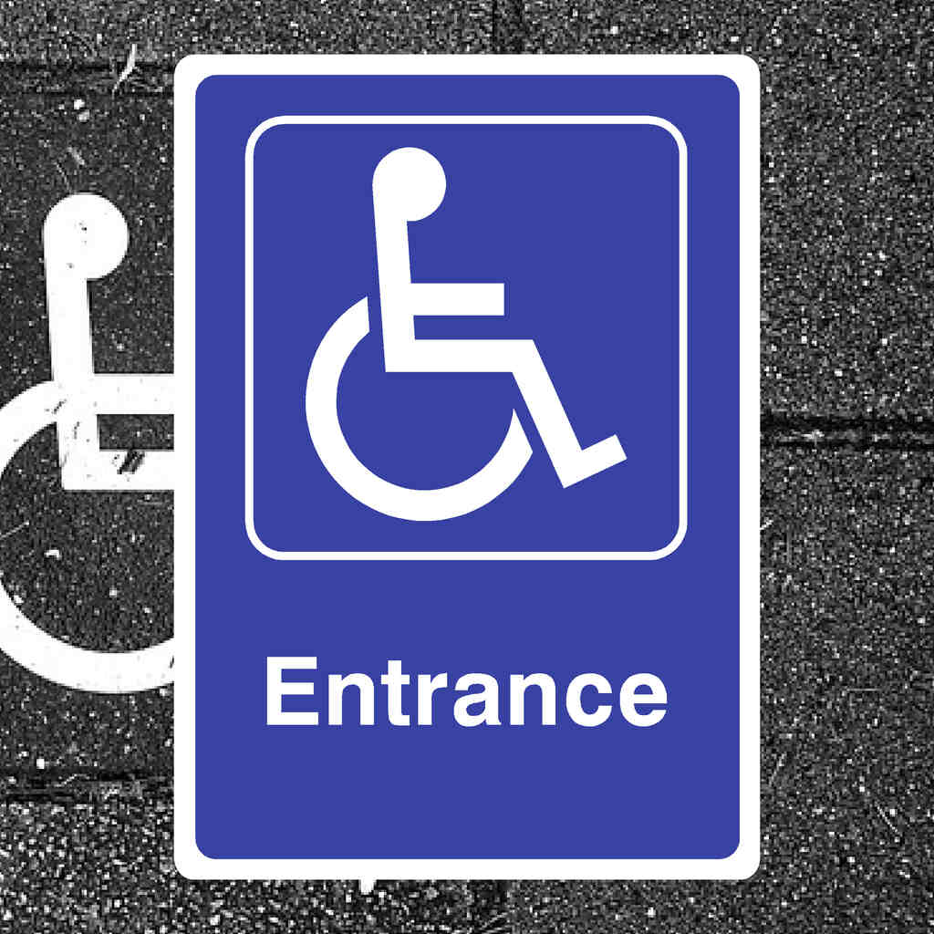 Disabled Entrance Sign - The Sign Shed