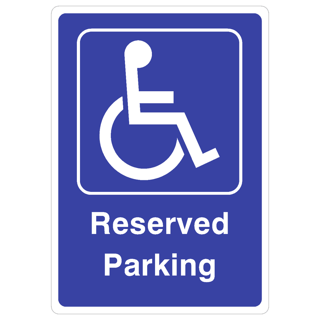 Disabled Reserved Parking Sign - The Sign Shed