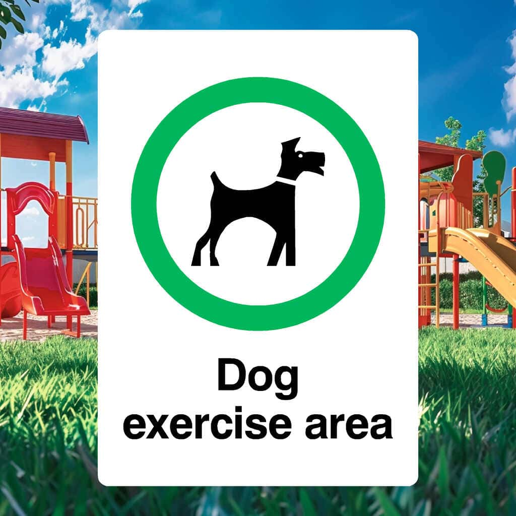 Dog Exercise Area Sign - The Sign Shed