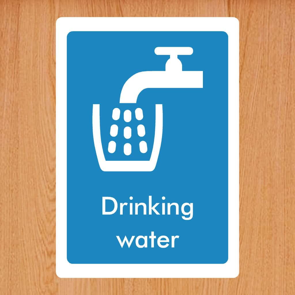 Drinking Water Sign - The Sign Shed