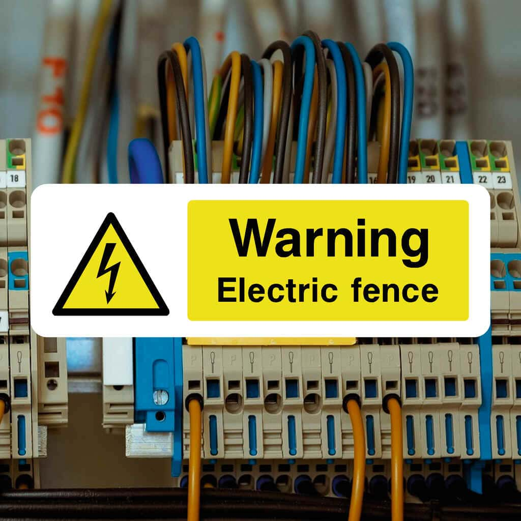 Electric Fence Sign - The Sign Shed