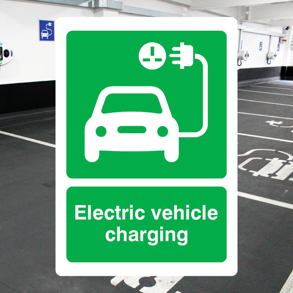 Electric Vehicle EV Charging Sign - The Sign Shed