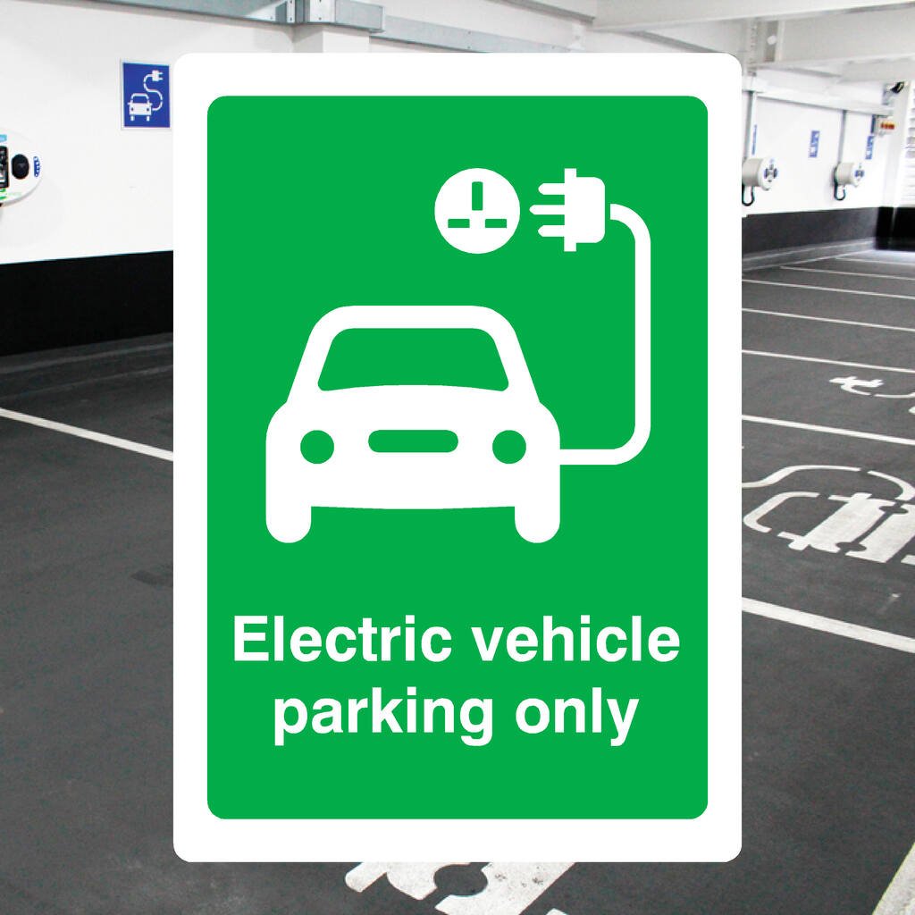 Electric Vehicle EV Parking Only Sign - The Sign Shed