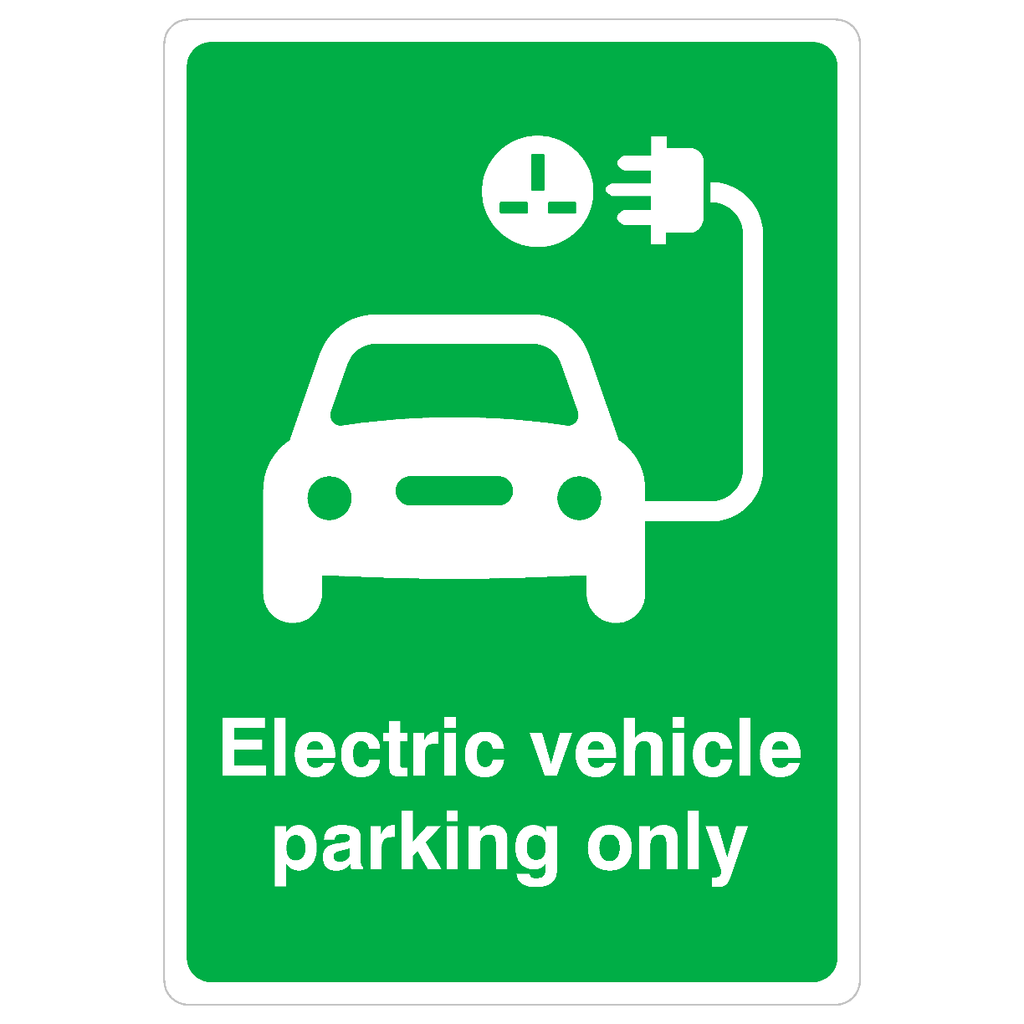 Electric Vehicle Parking Only Sign - The Sign Shed