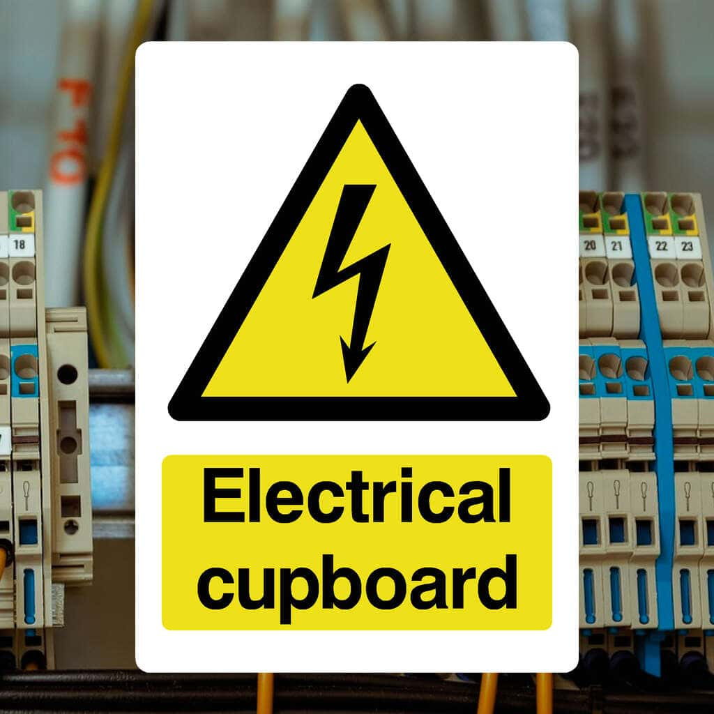 Electrical Cupboard Sign - The Sign Shed